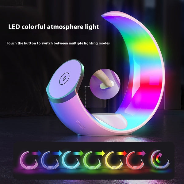 Lampe avec Multi-Chargeur sans fil (4 en 1)