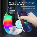 Lampe avec Multi-Chargeur sans fil (4 en 1)