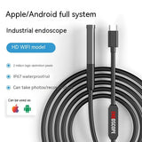 Prise en charge de l’endoscope de tuyau industriel HD à lentille unique Endoscope pour téléphone portable trois-en-un